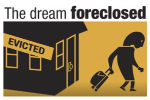 under foreclosure